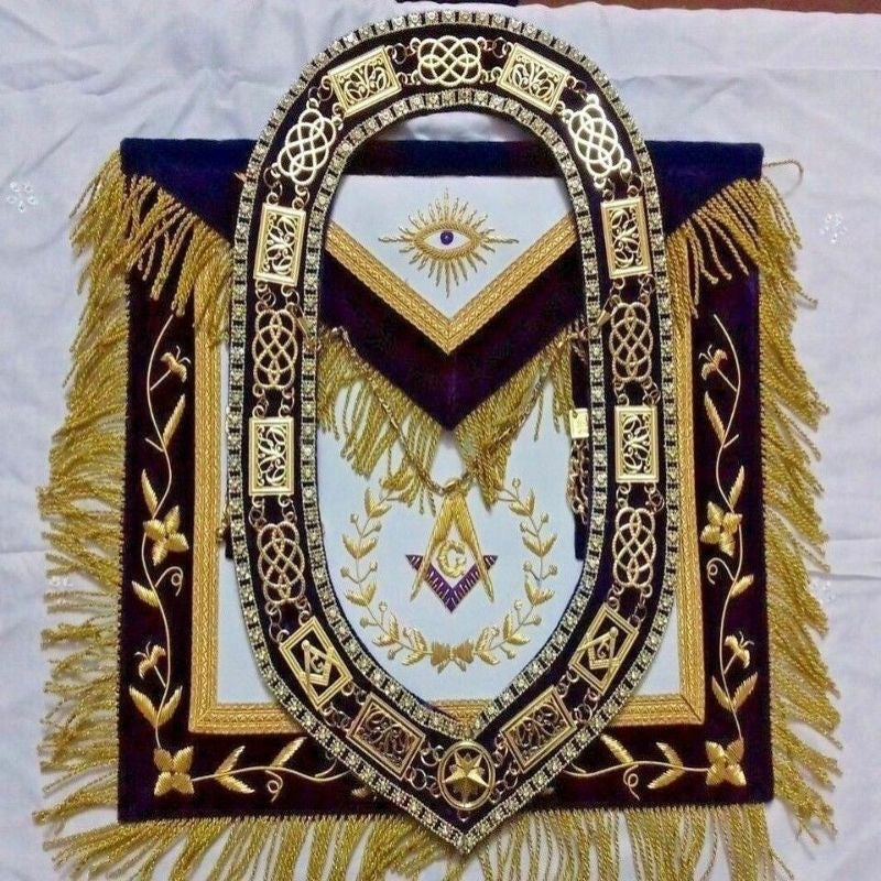 Masonic apron & masonic neck piece